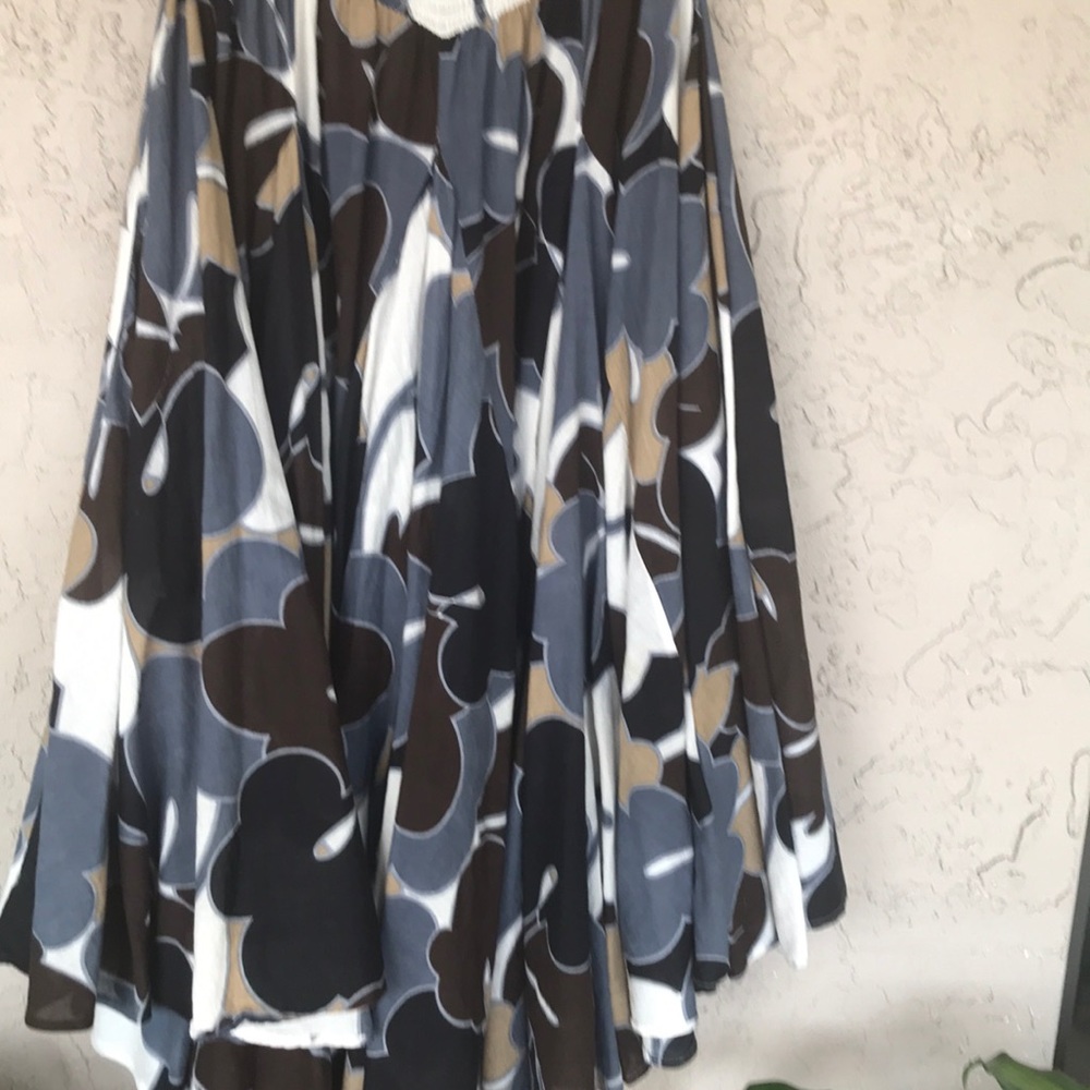 Long full skirt